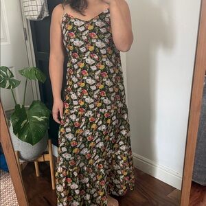 J. Crew Mercantile tiered Sweet Pea Floral Maxi Dress. Size 0